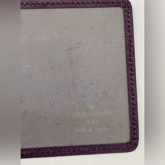 Louis Vuitton Purple Taiga Card Holder Wallet - Picture 6 of 6